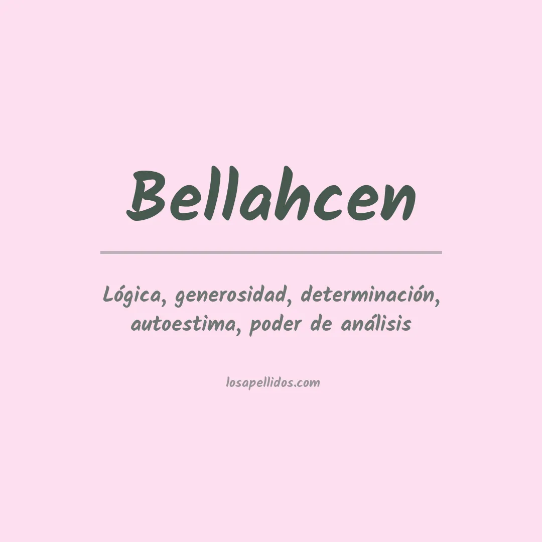 Apellido Bellahcen
