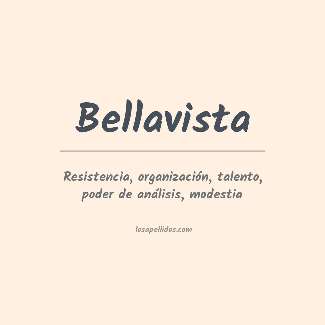 Apellido Bellavista