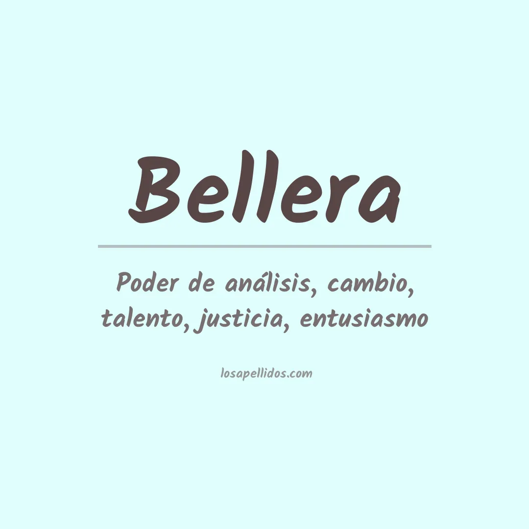 Apellido Bellera