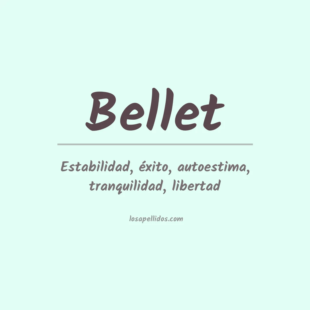 Apellido Bellet