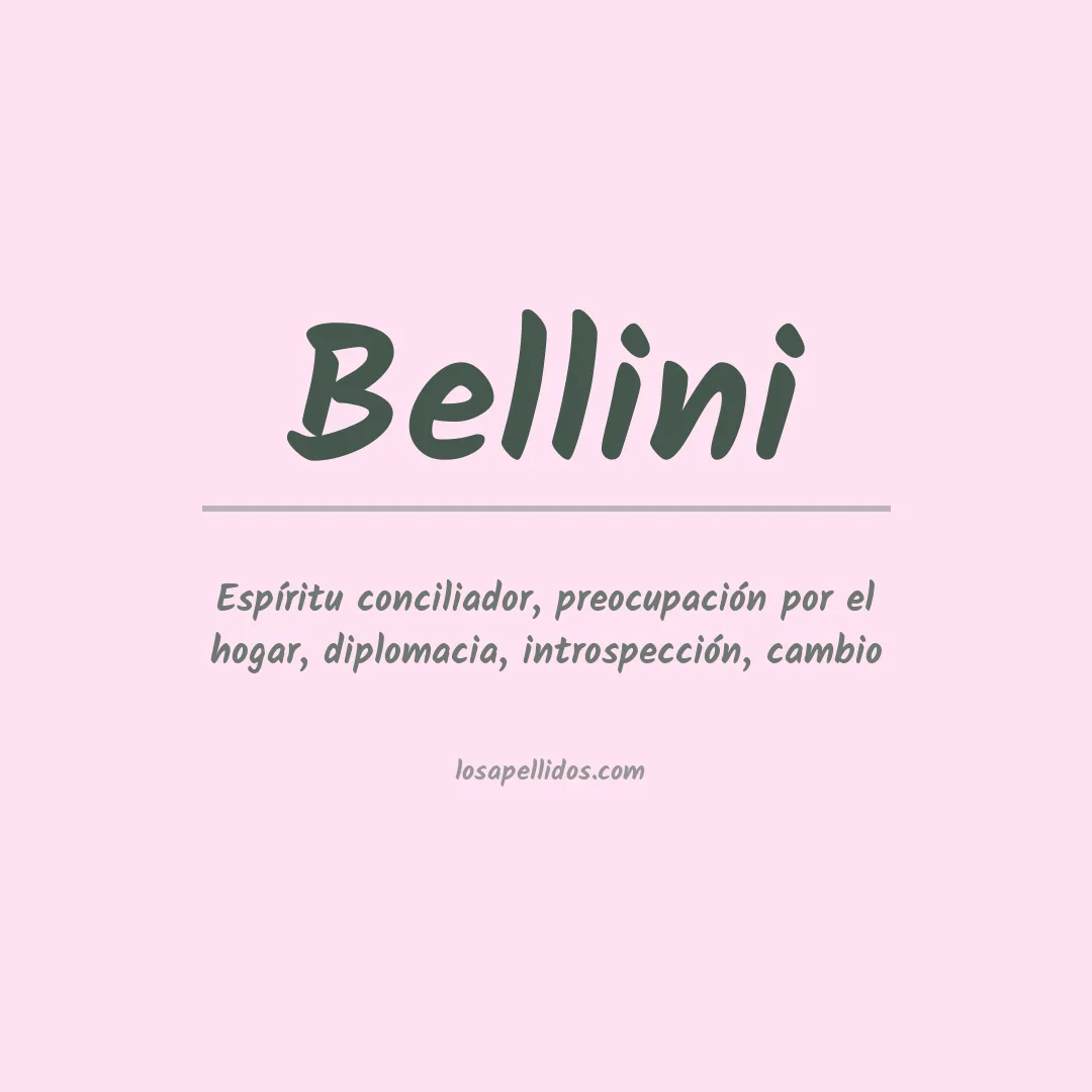 Apellido Bellini