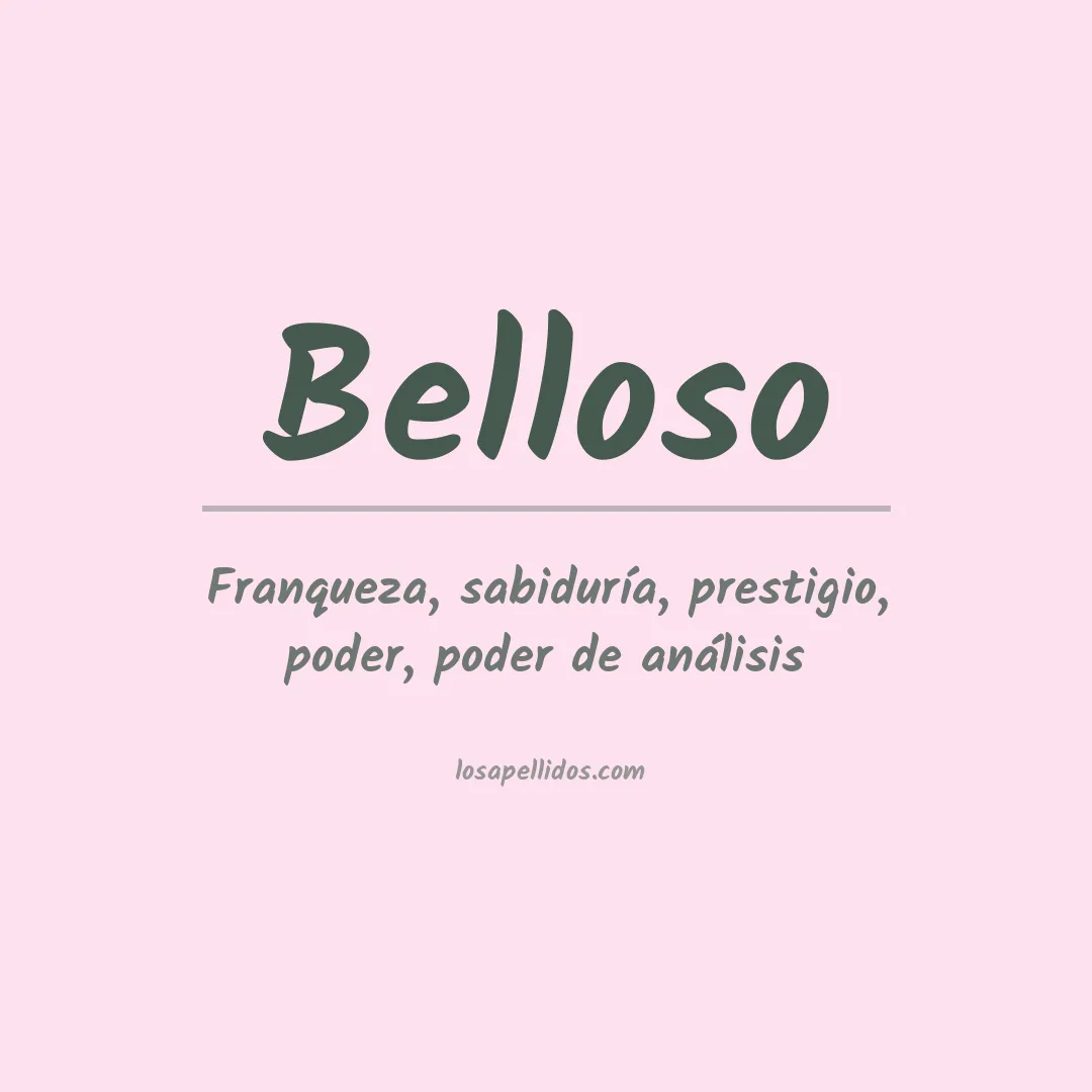 Apellido Belloso