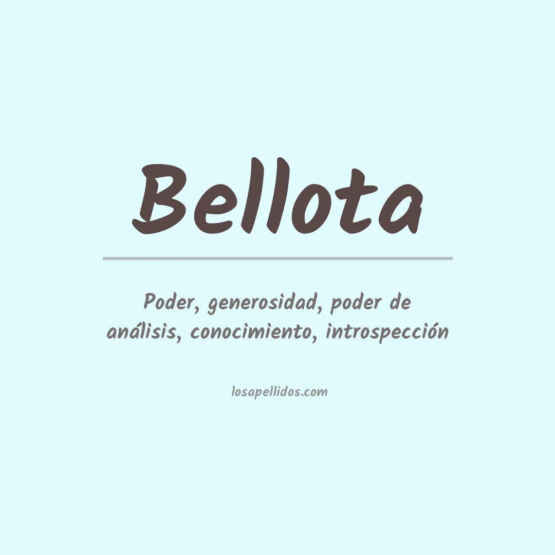 Apellido Bellota
