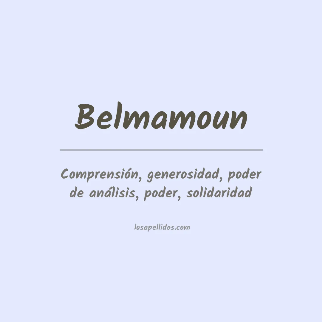 Apellido Belmamoun