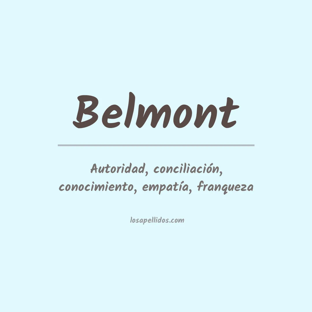 Apellido Belmont