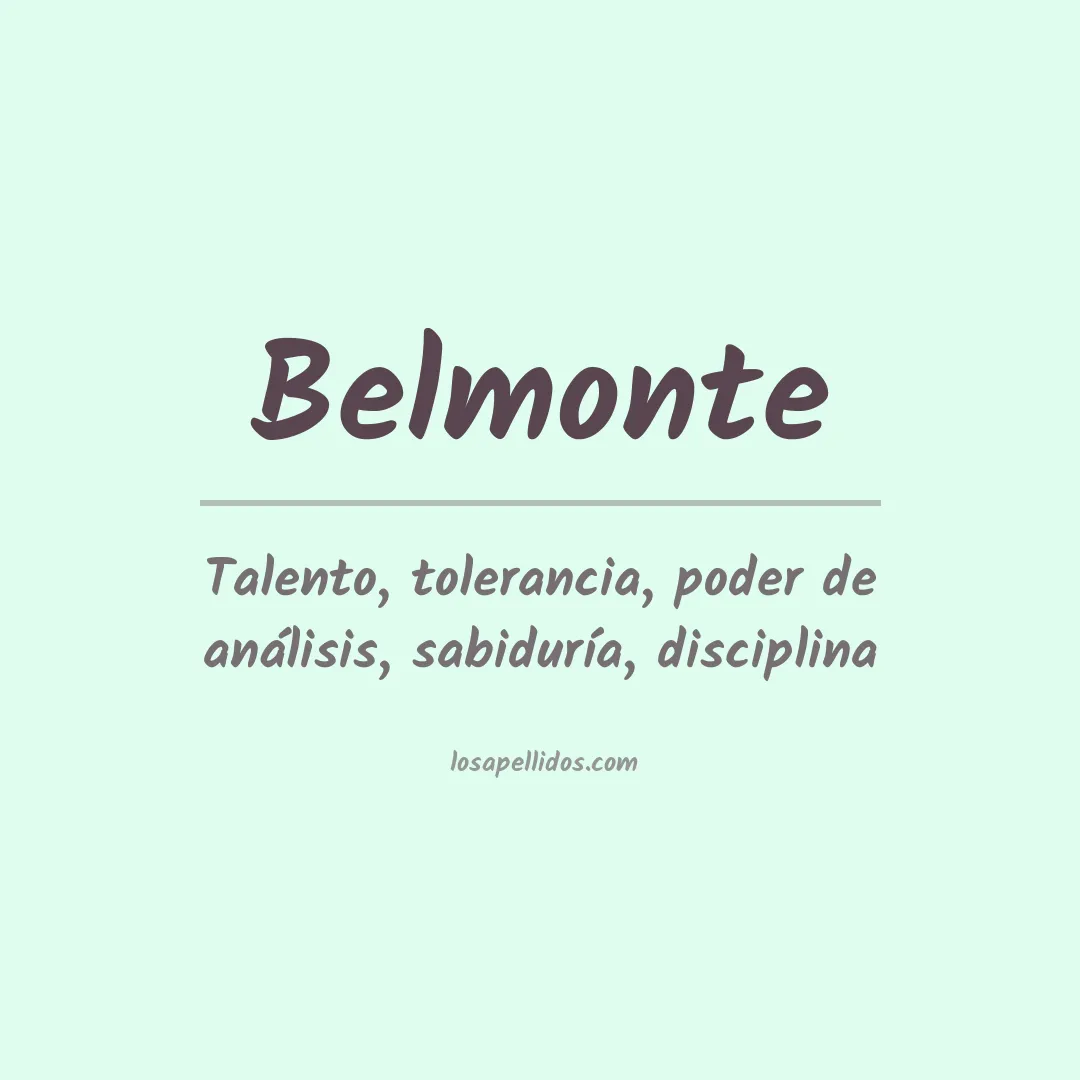 Apellido Belmonte