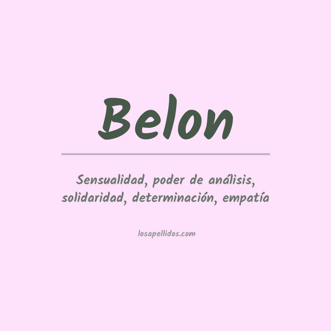 Apellido Belon