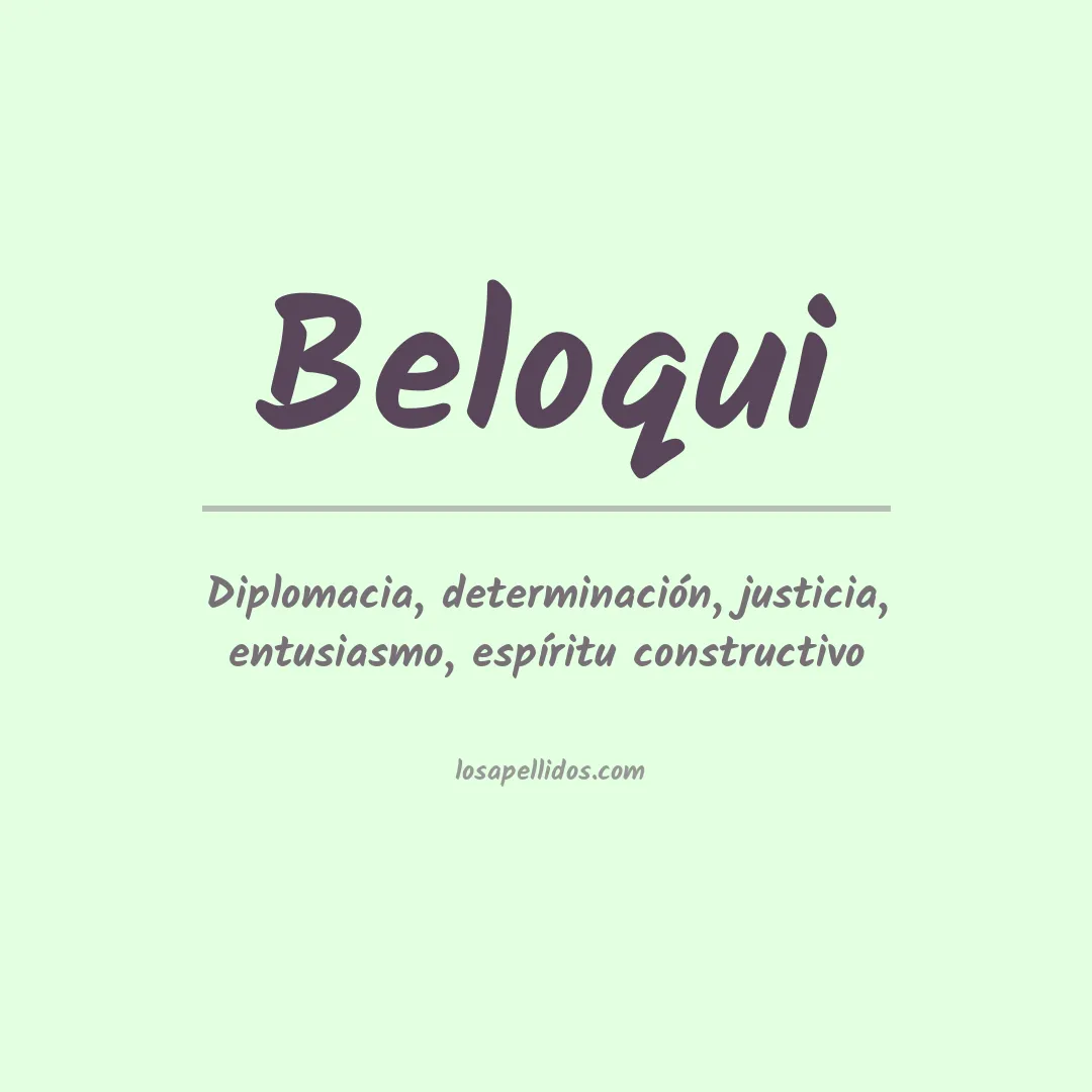 Apellido Beloqui