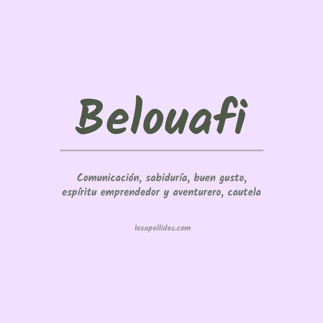 Apellido Belouafi