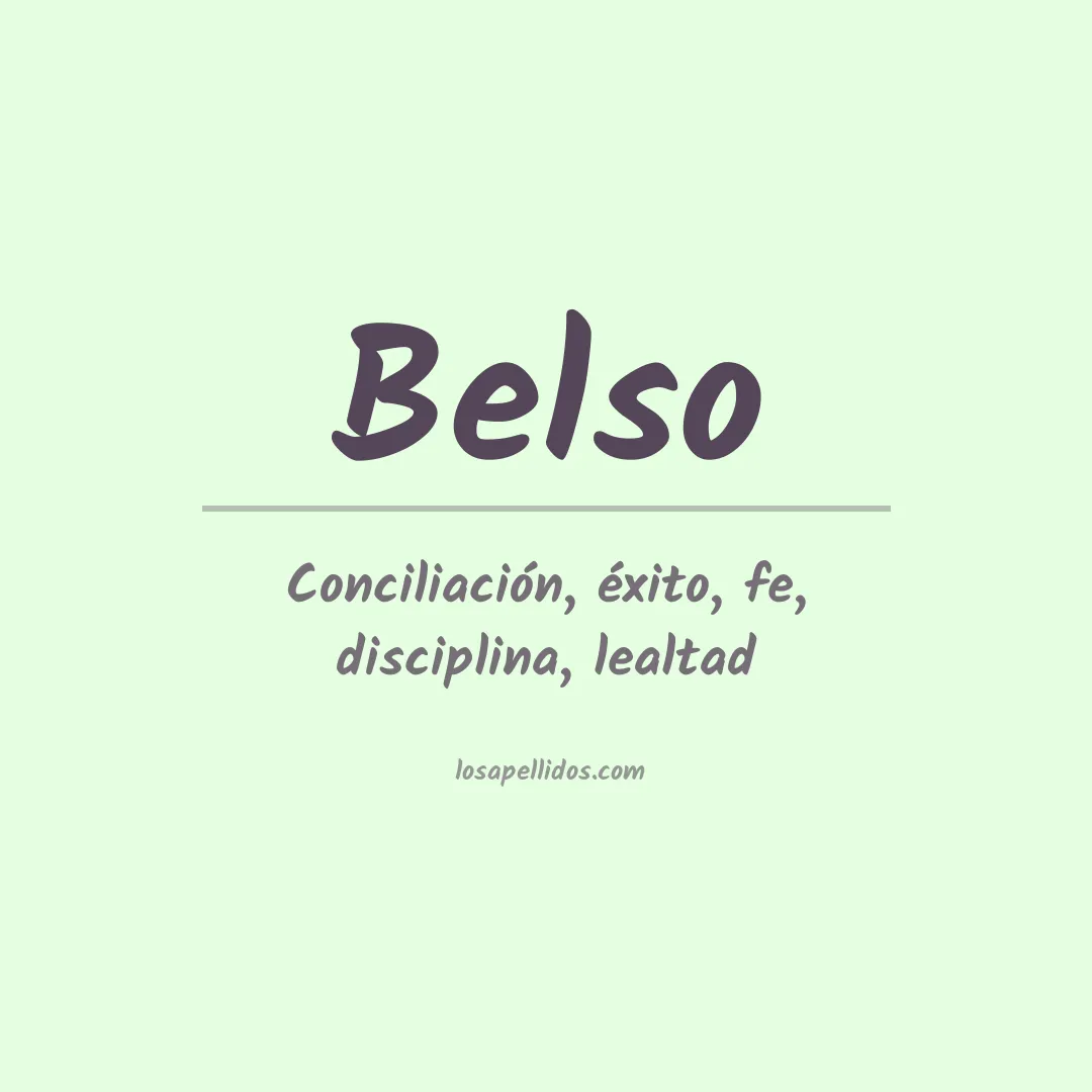 Apellido Belso