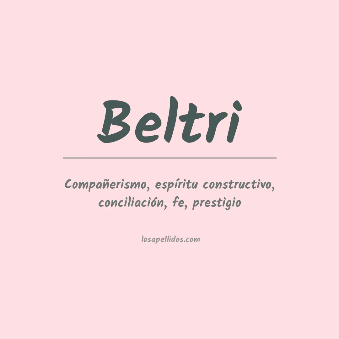 Apellido Beltri