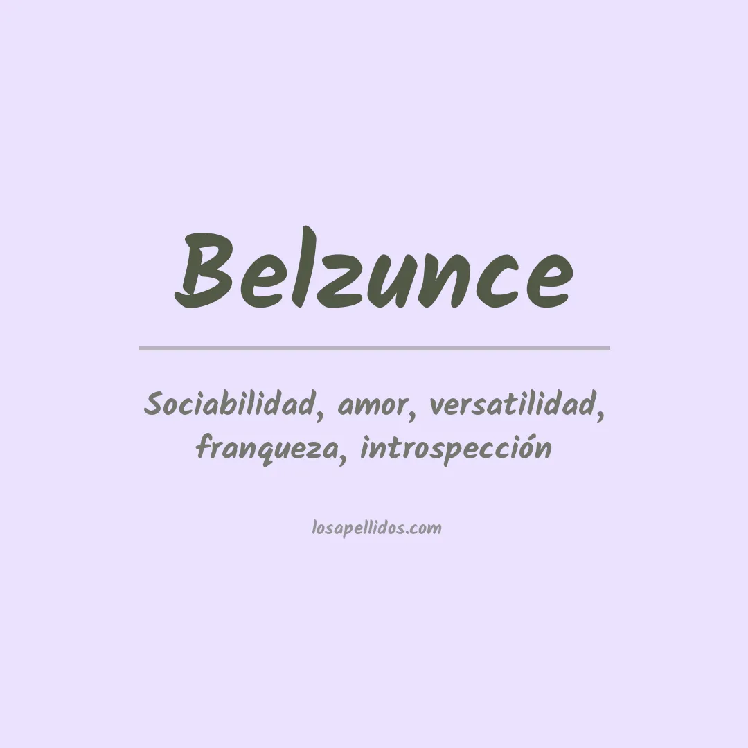 Apellido Belzunce