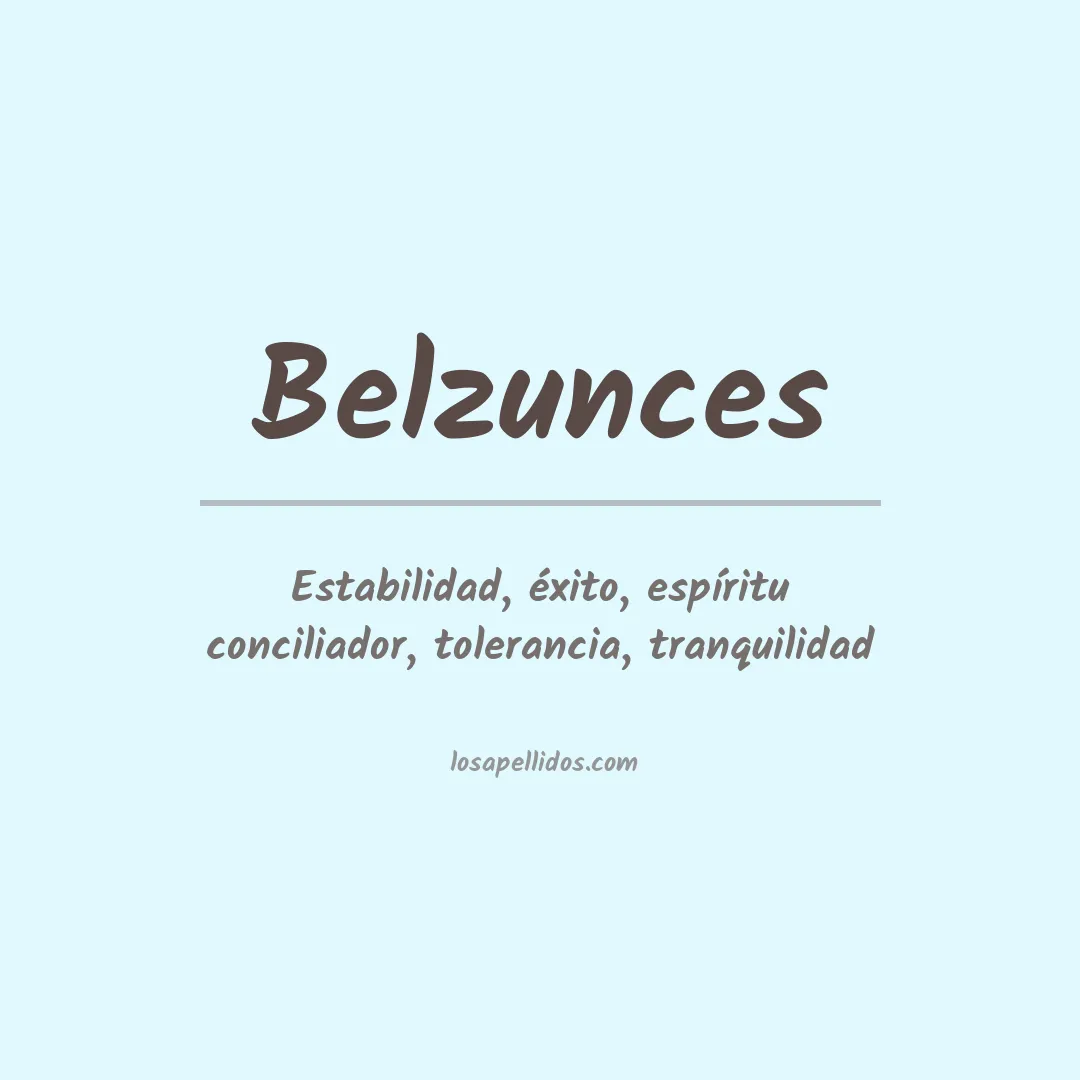 Apellido Belzunces