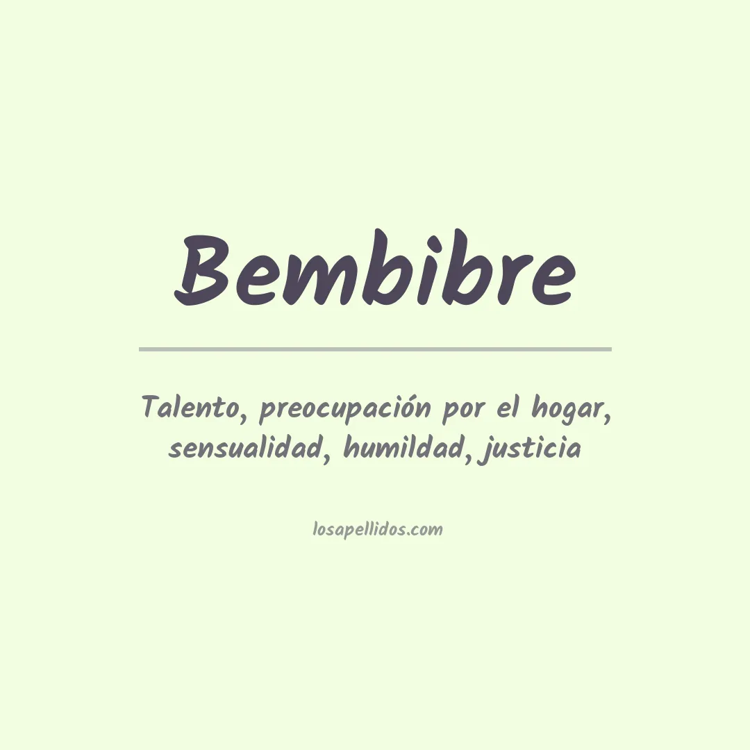 Apellido Bembibre