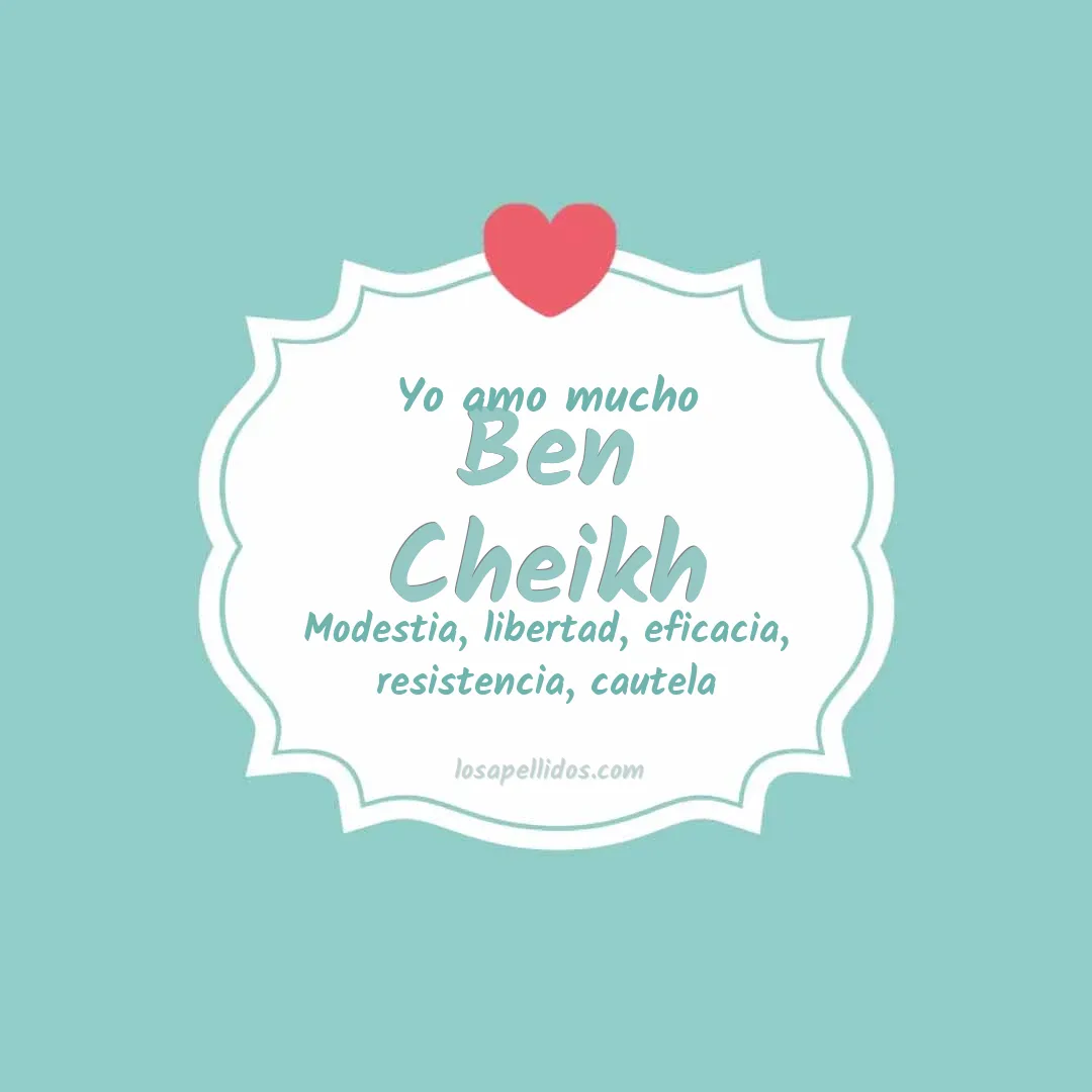 Yo amo mucho Ben cheikh