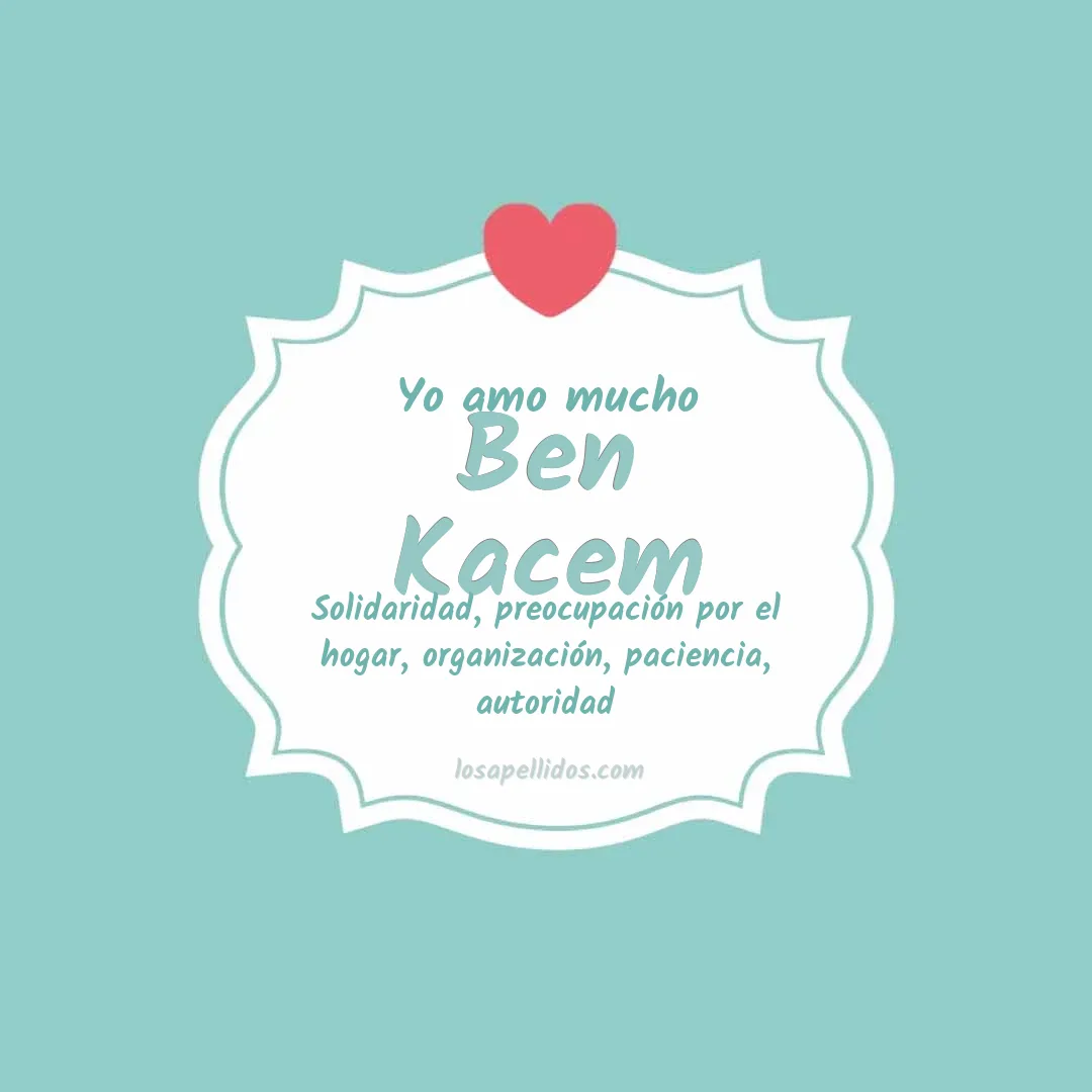 Yo amo mucho Ben kacem