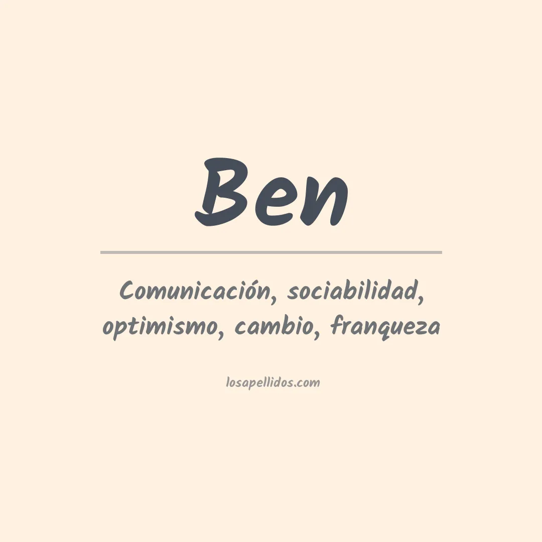 Apellido Ben