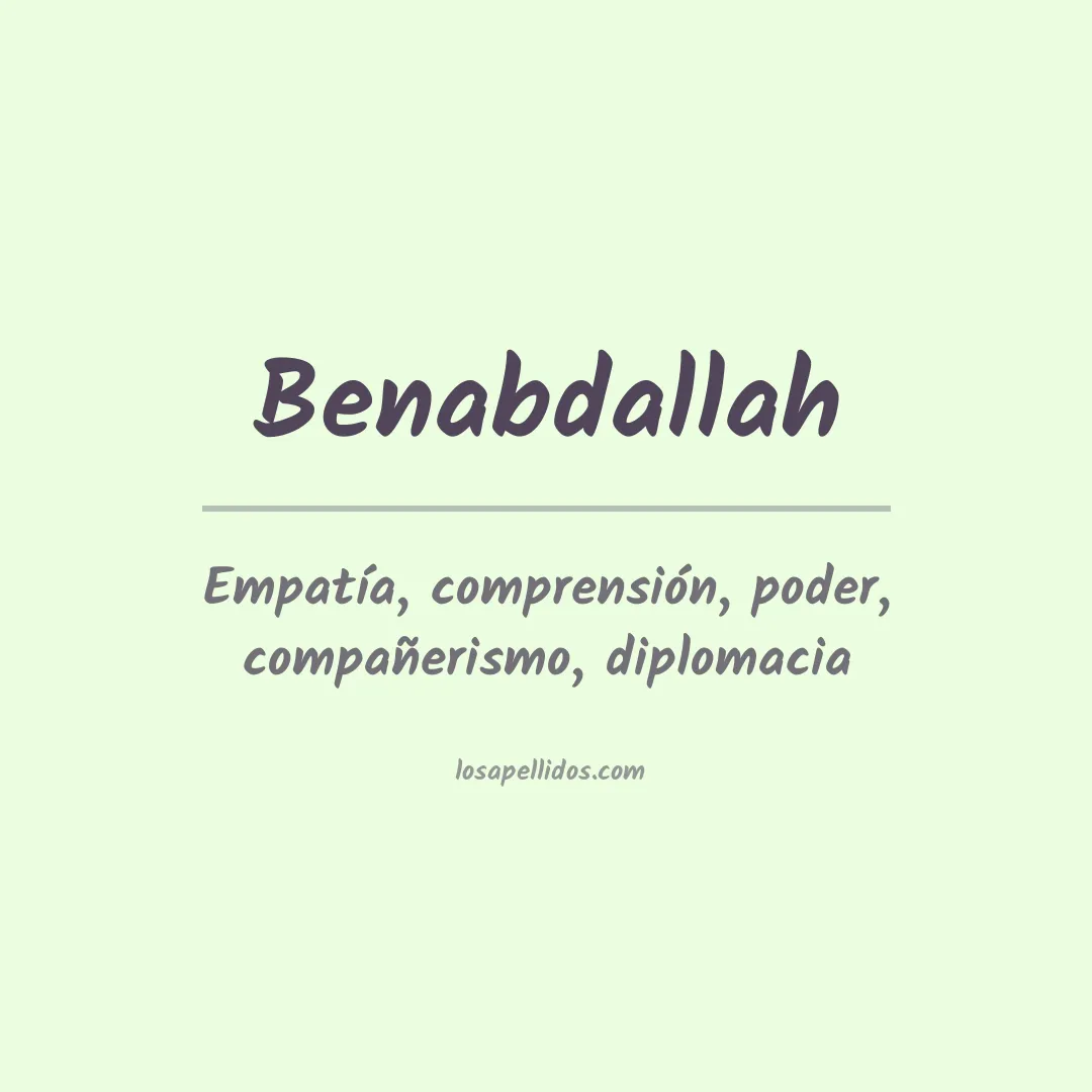 Apellido Benabdallah