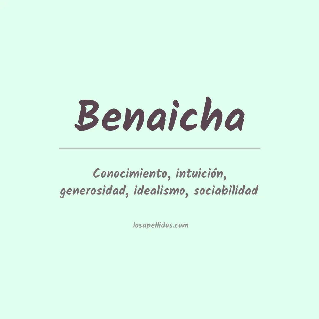 Apellido Benaicha