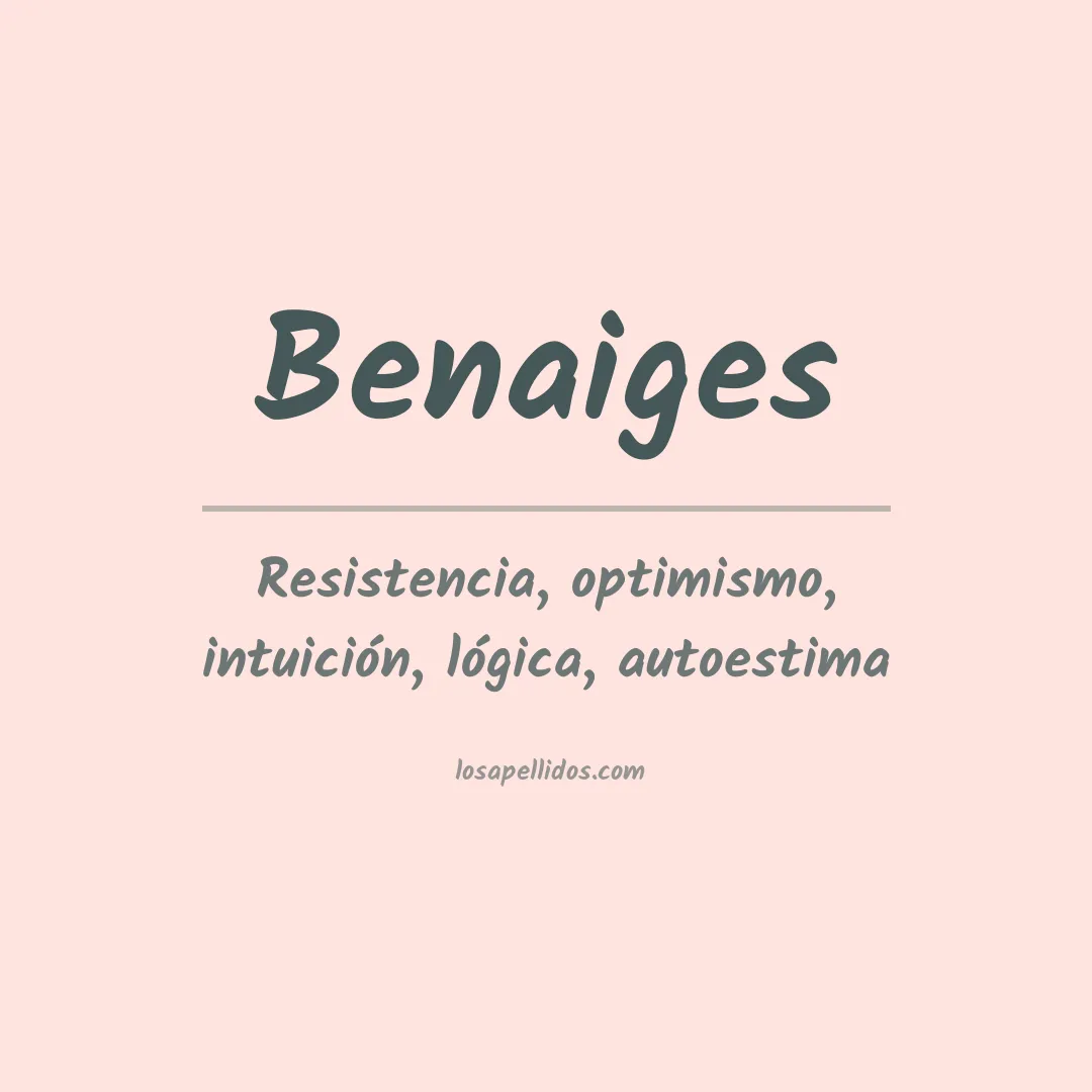 Apellido Benaiges
