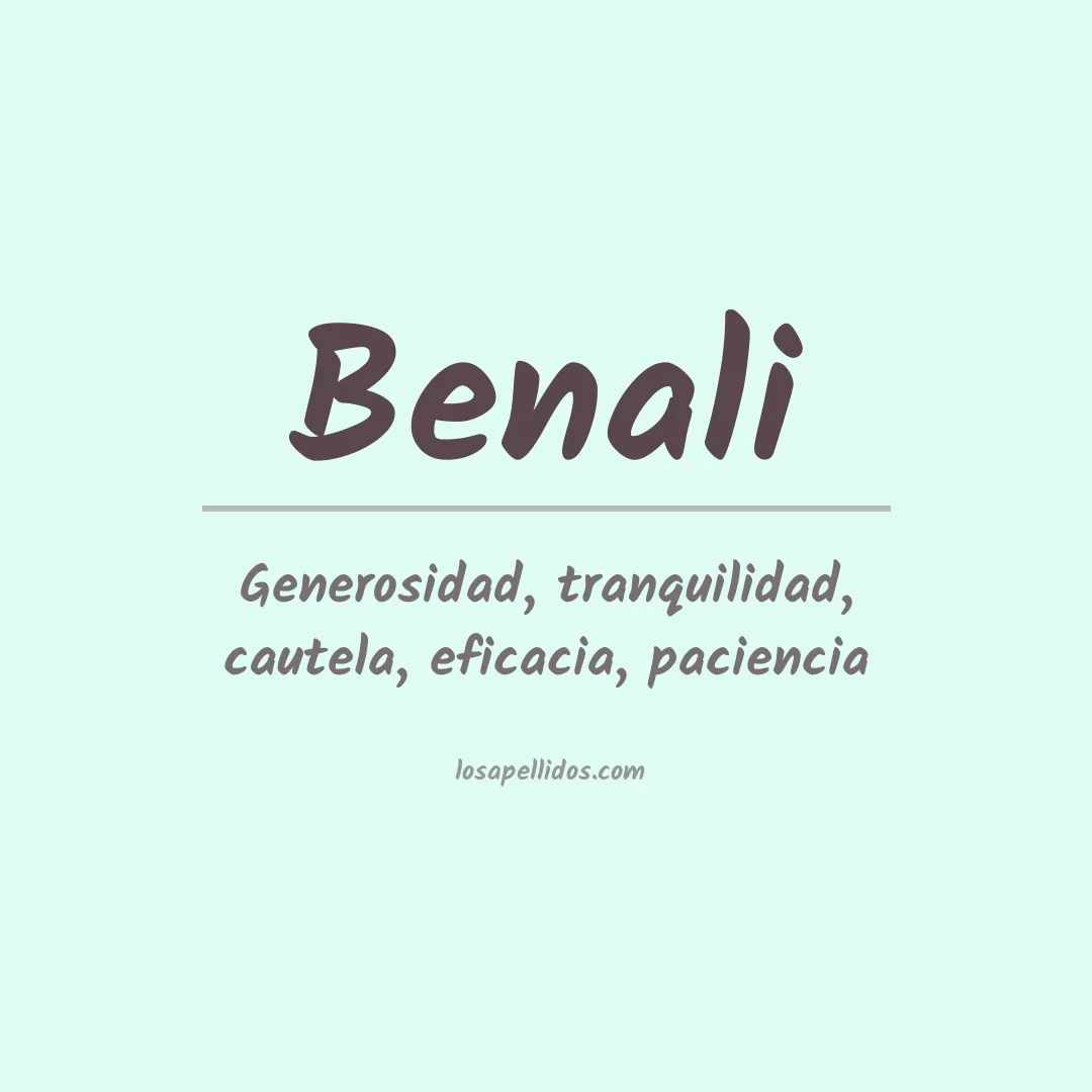 Apellido Benali