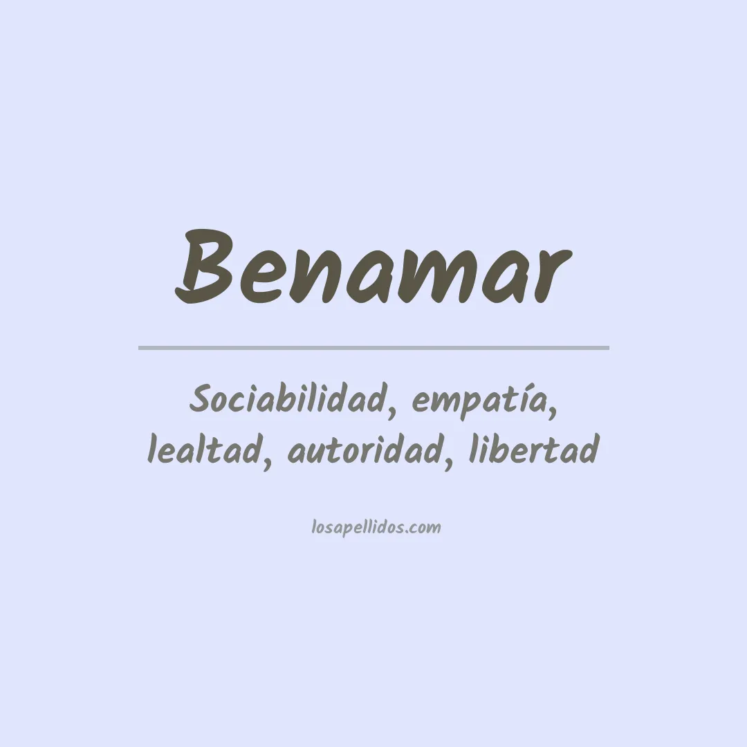 Apellido Benamar