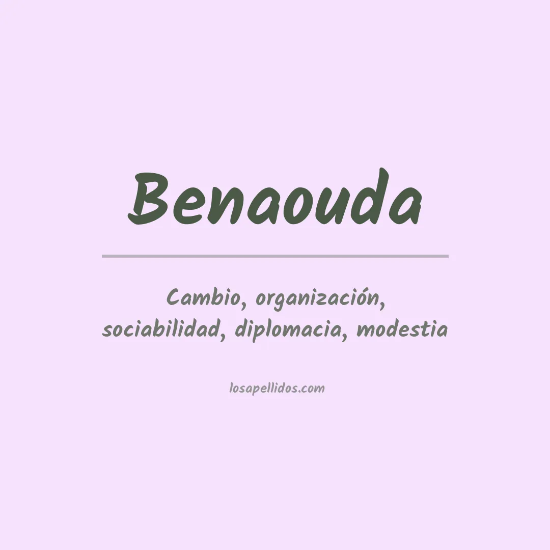 Apellido Benaouda