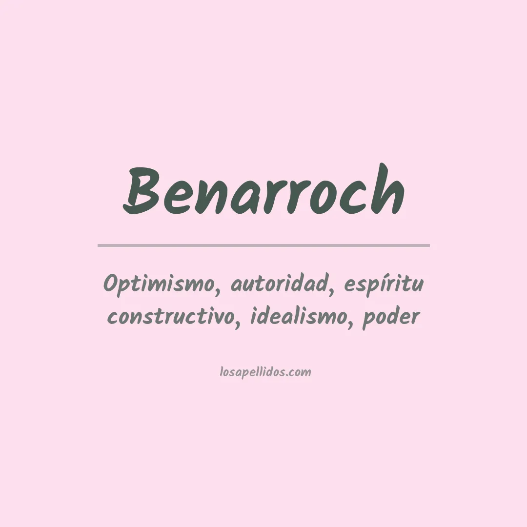 Apellido Benarroch
