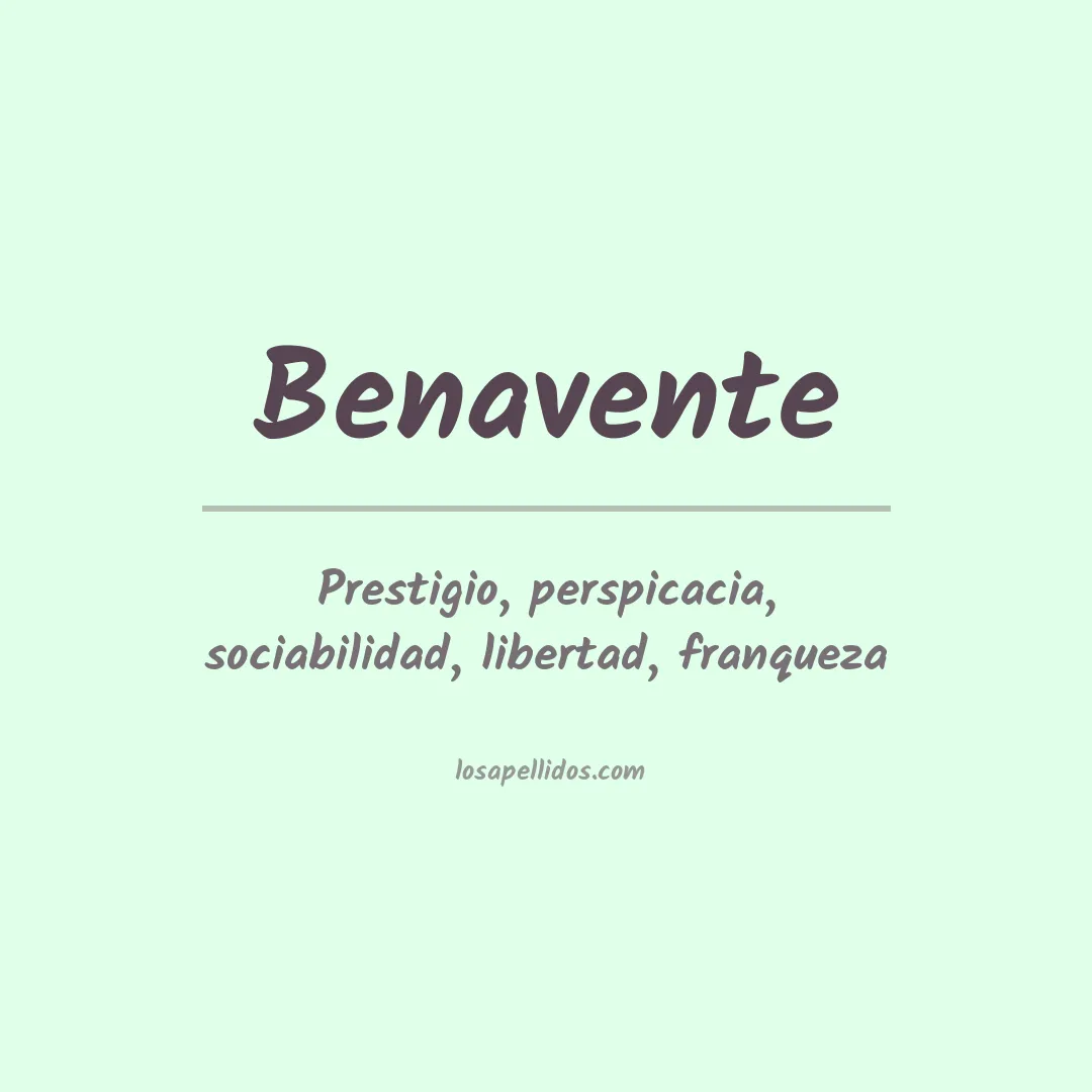 Apellido Benavente