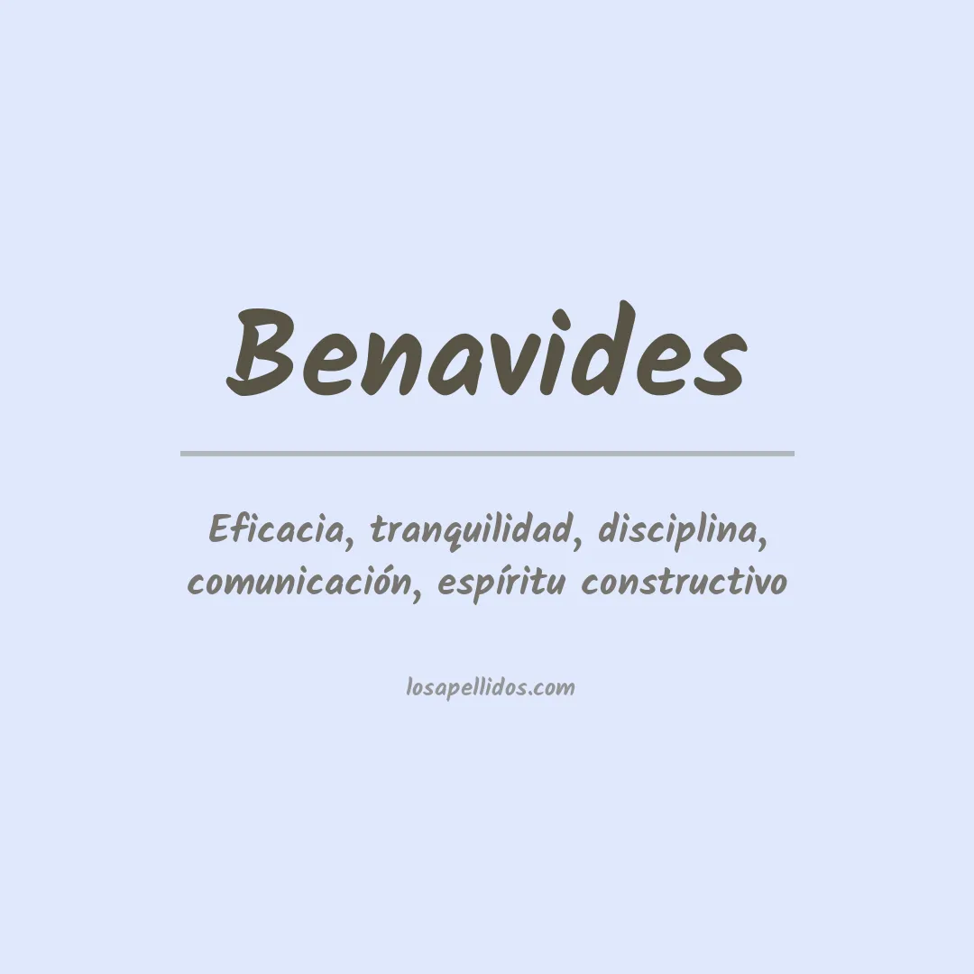 Apellido Benavides