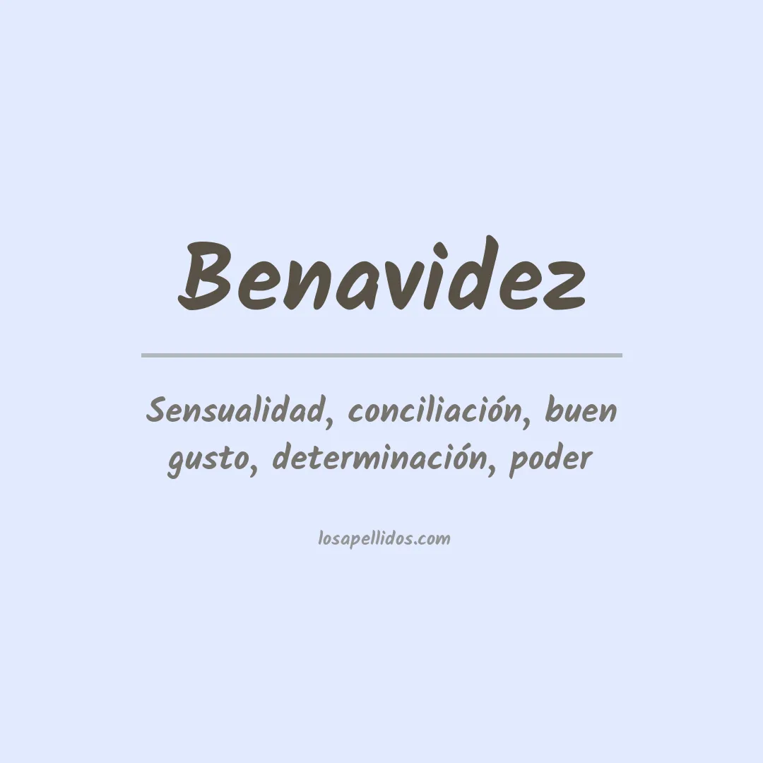 Apellido Benavidez
