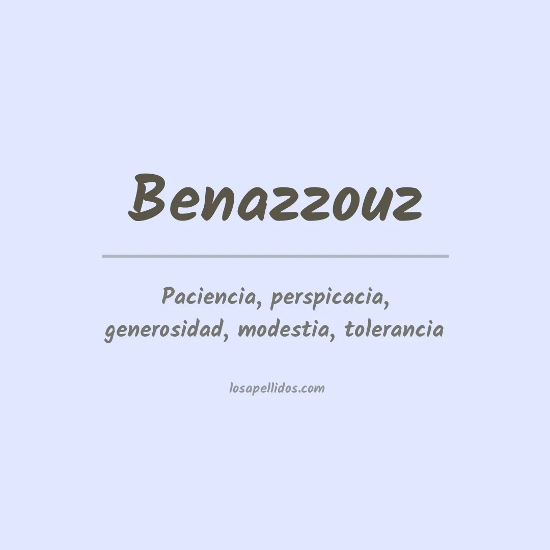 Apellido Benazzouz