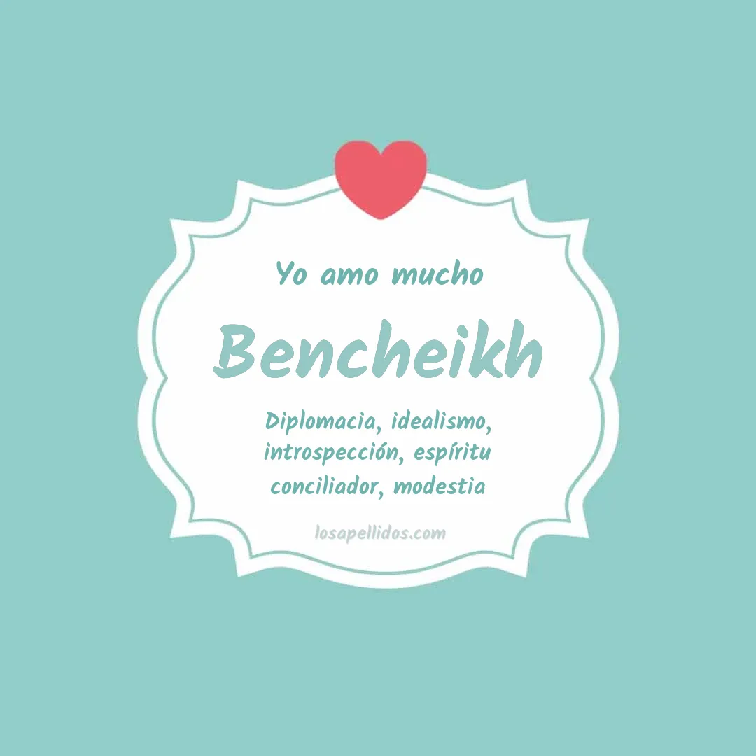 Yo amo mucho Bencheikh