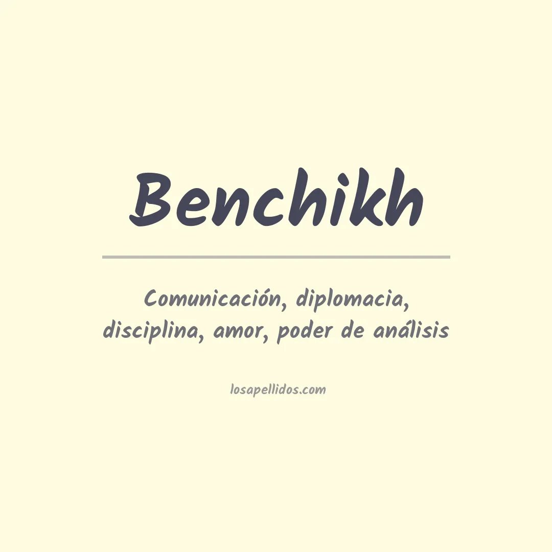 Apellido Benchikh