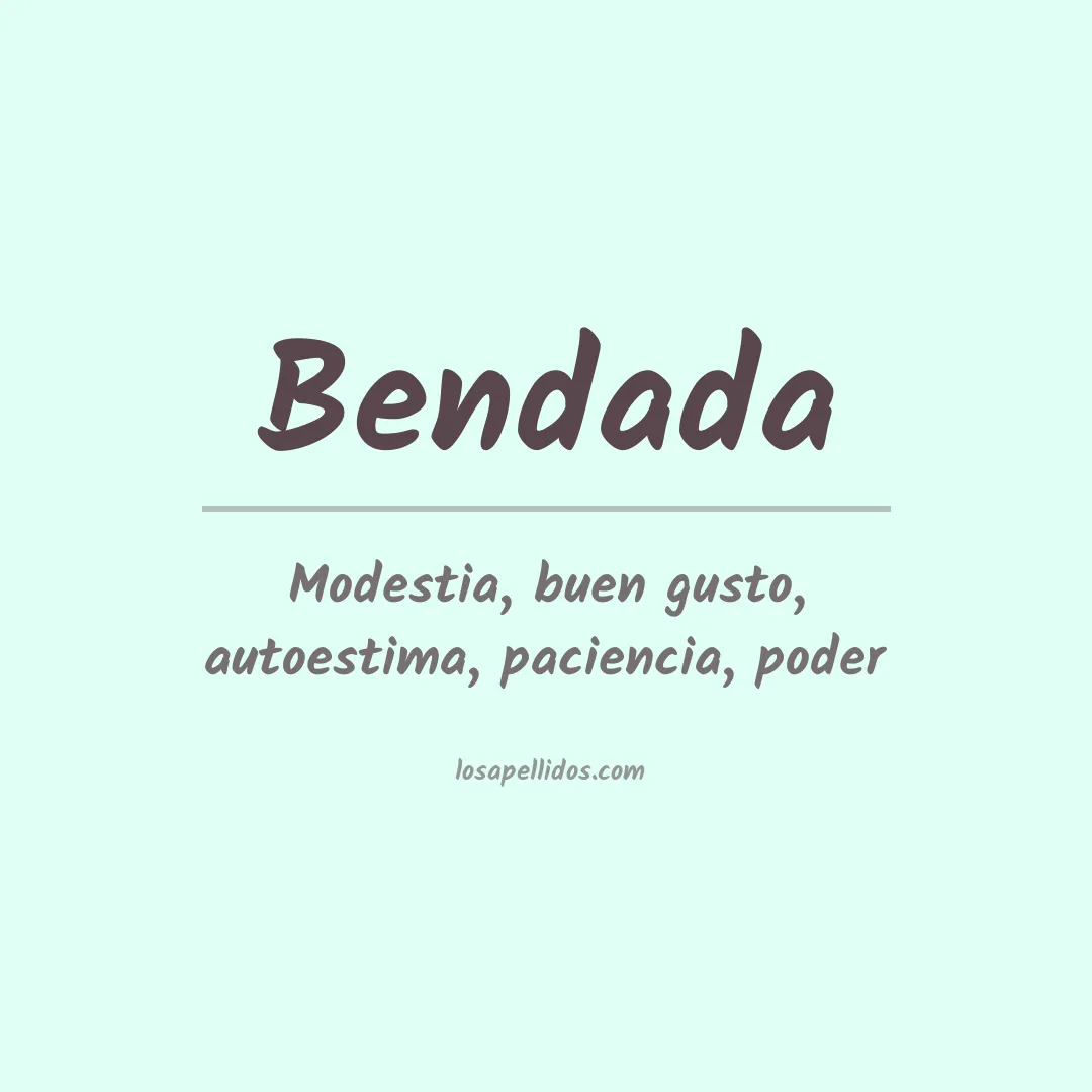 Apellido Bendada