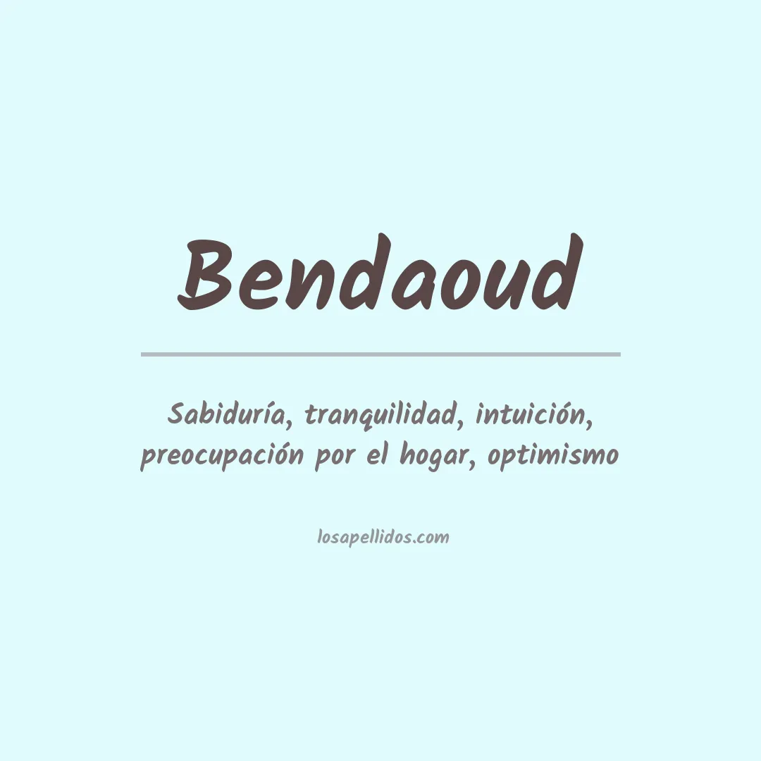 Apellido Bendaoud