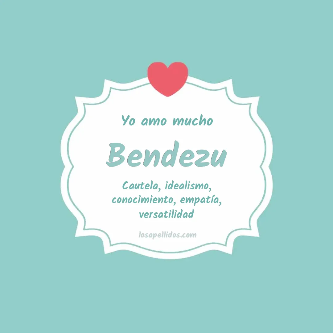 Yo amo mucho Bendezu