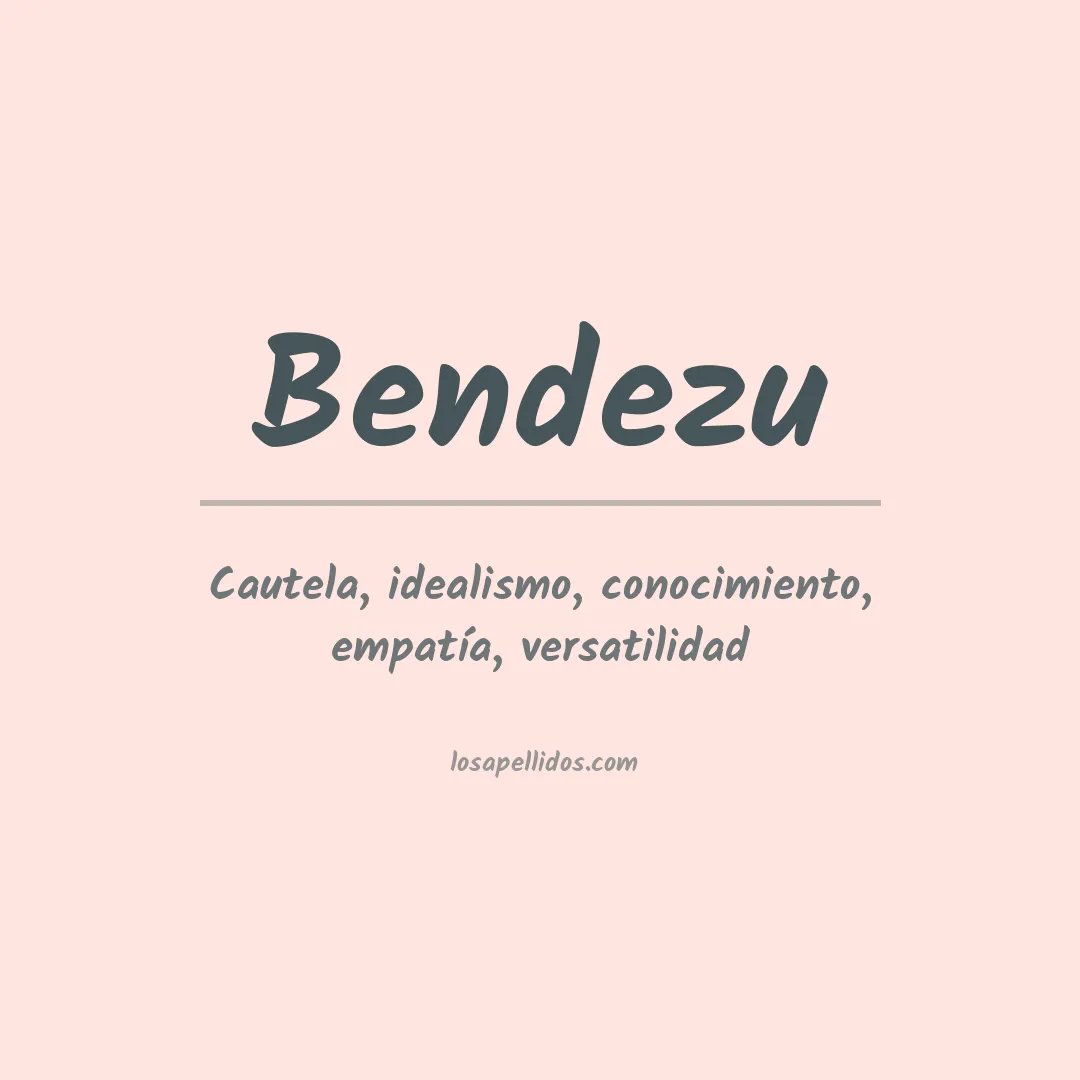 Apellido Bendezu