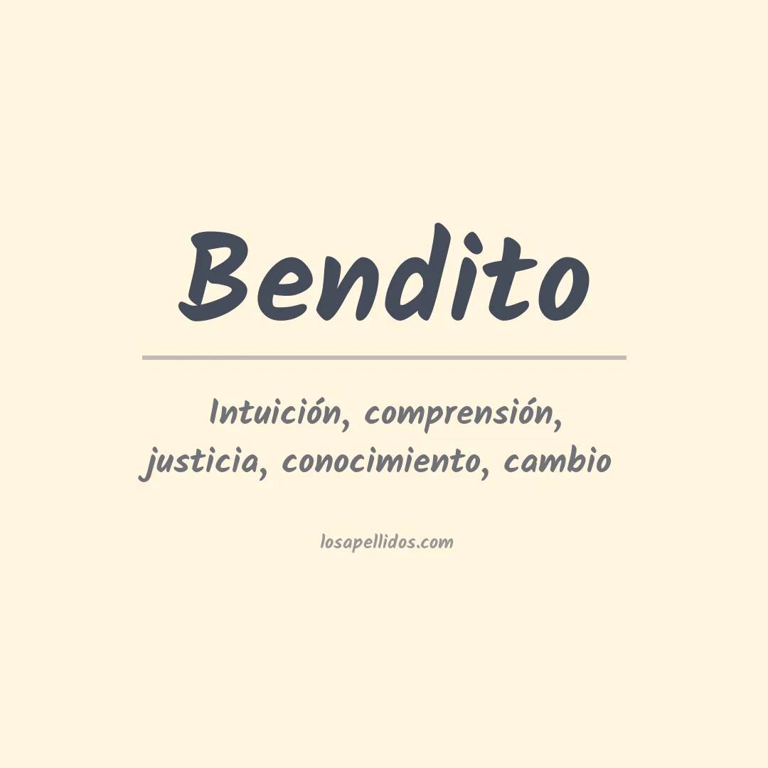 Apellido Bendito