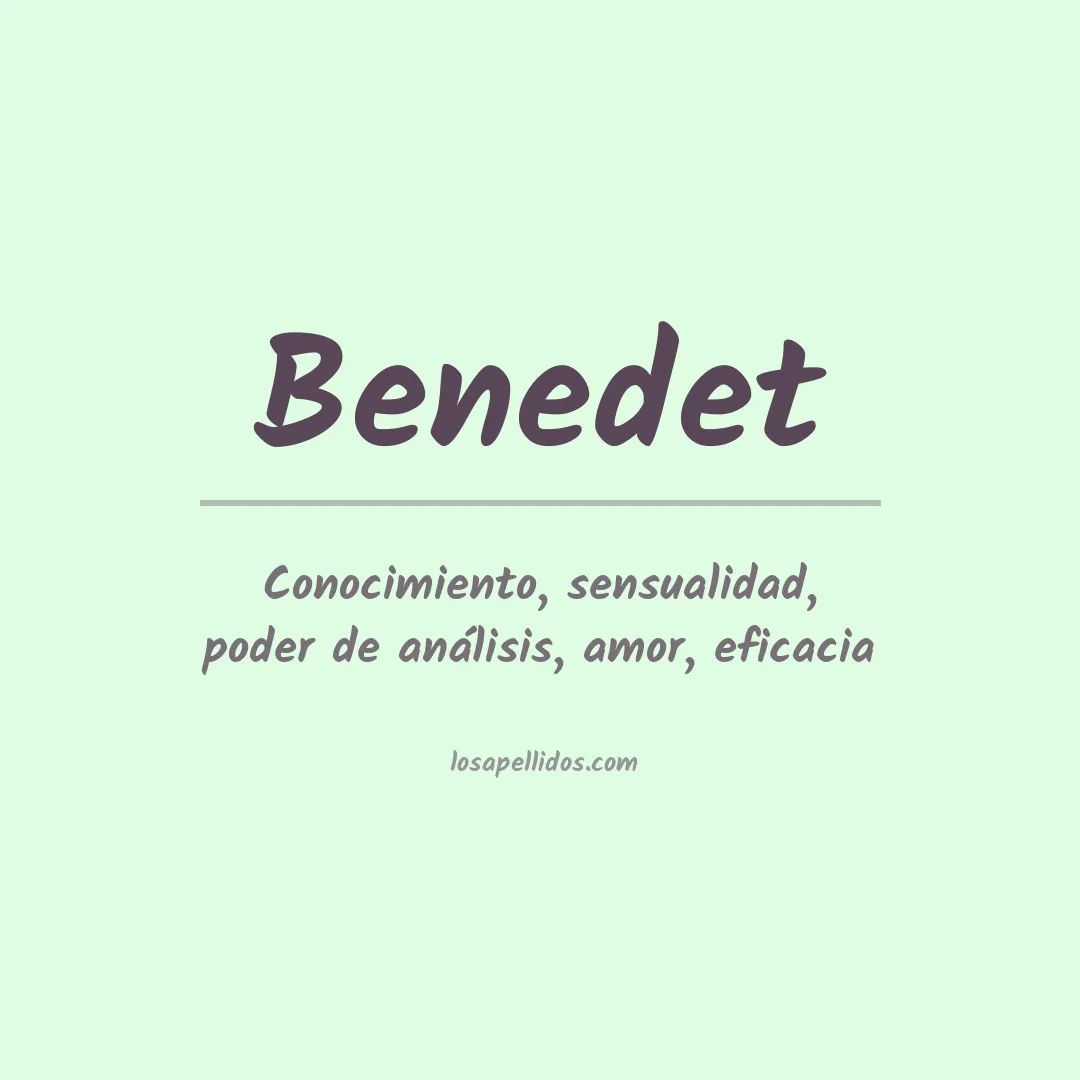 Apellido Benedet