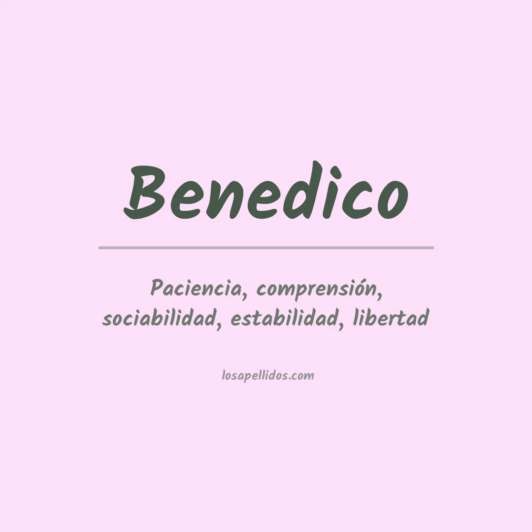 Apellido Benedico