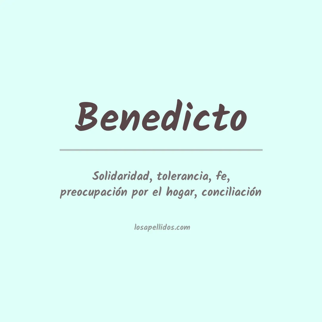 Apellido Benedicto