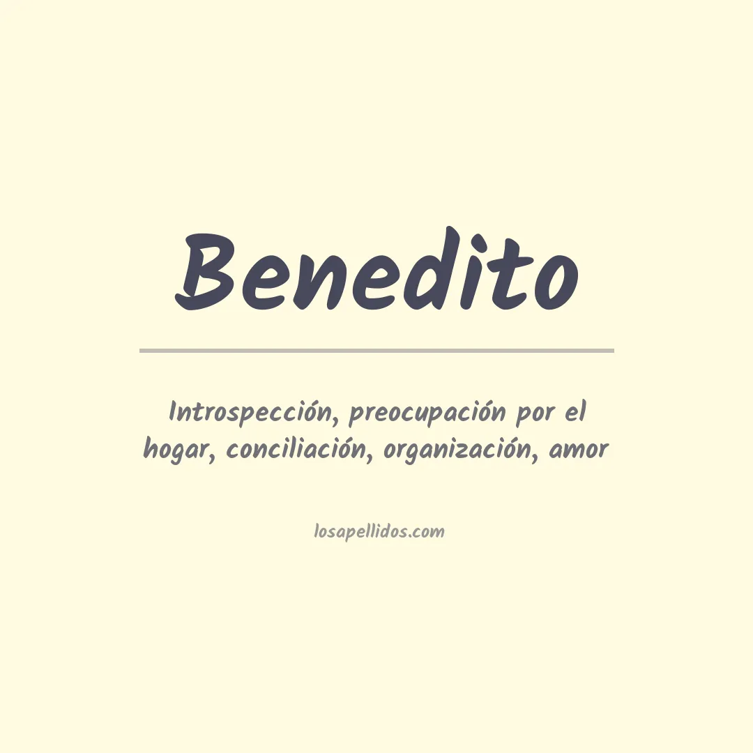 Apellido Benedito