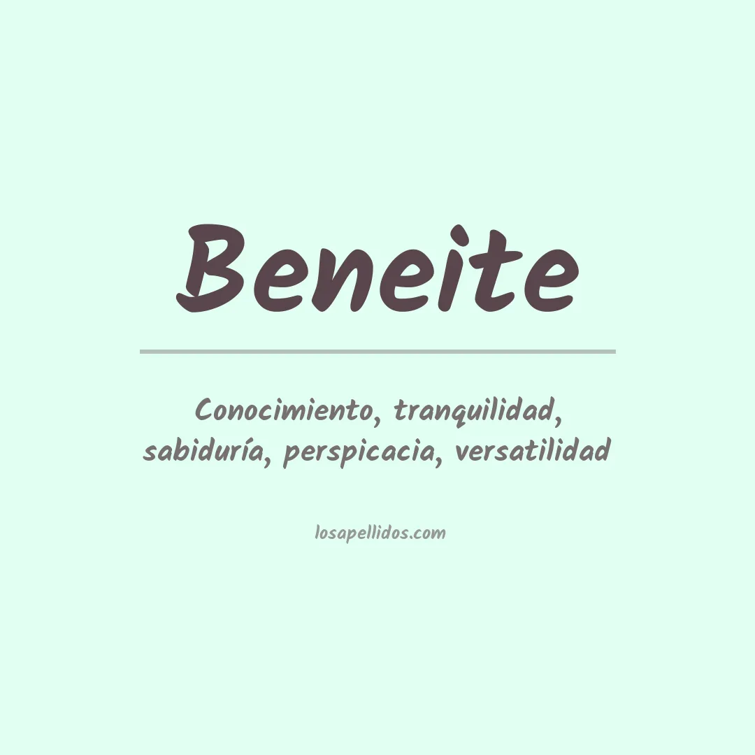 Apellido Beneite