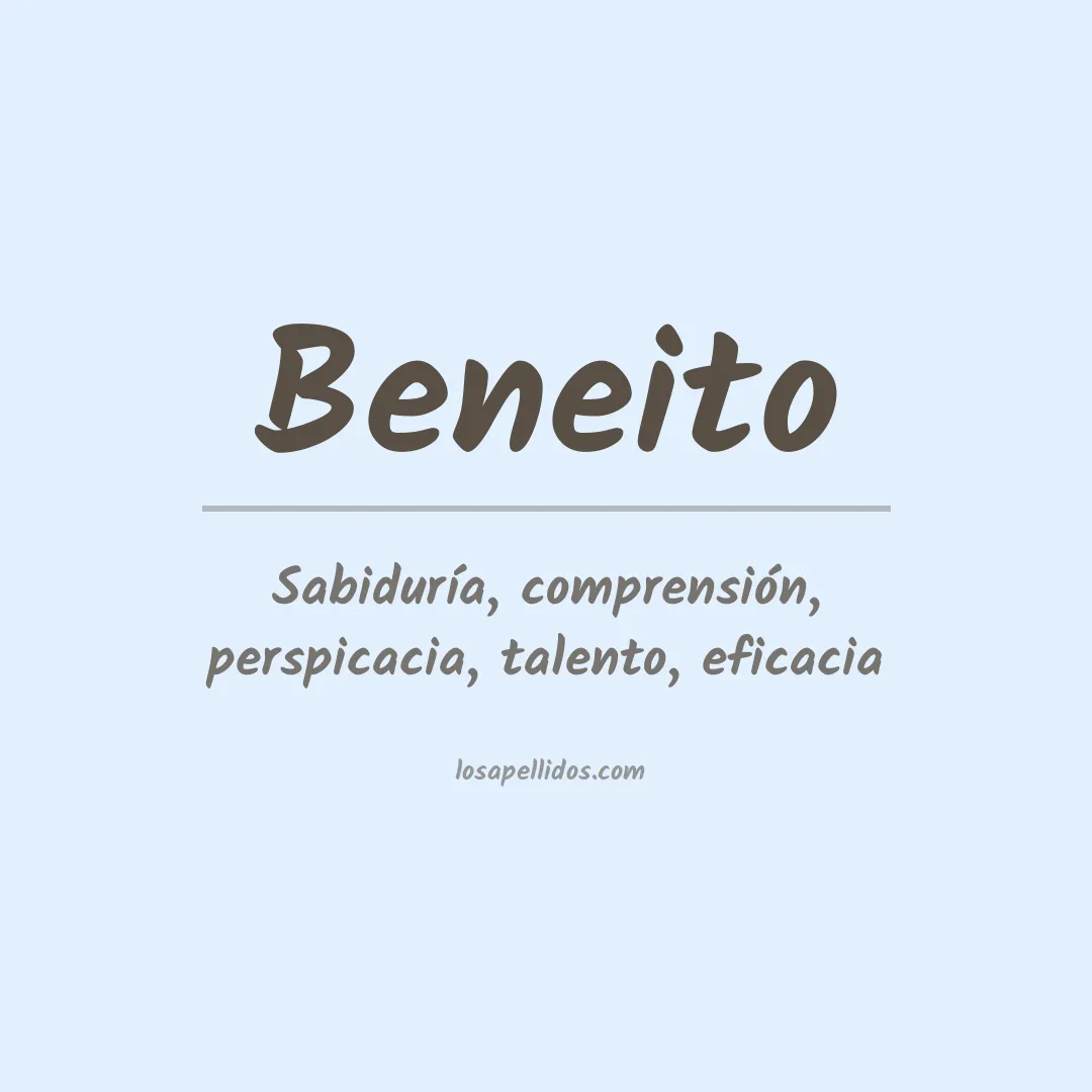 Apellido Beneito