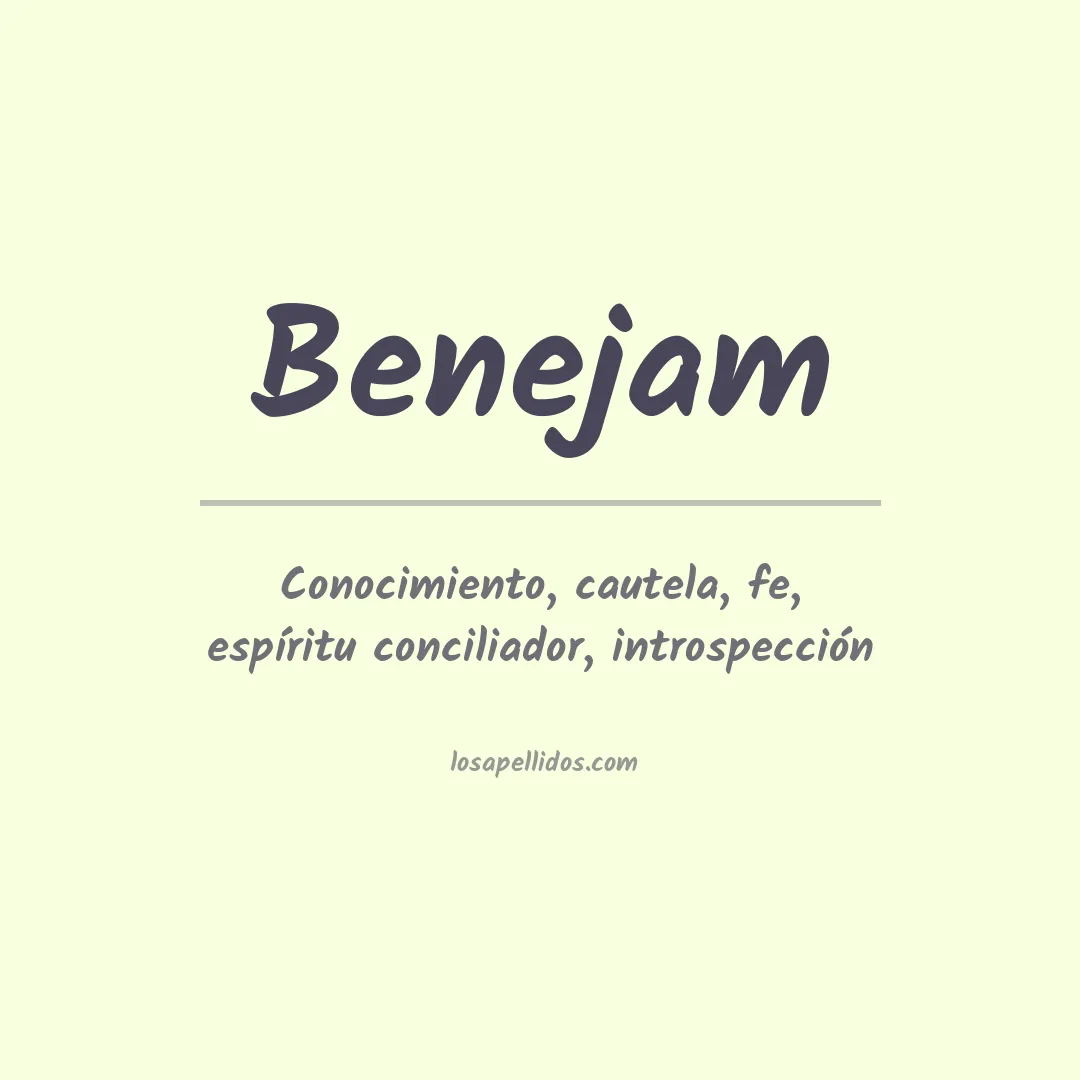 Apellido Benejam