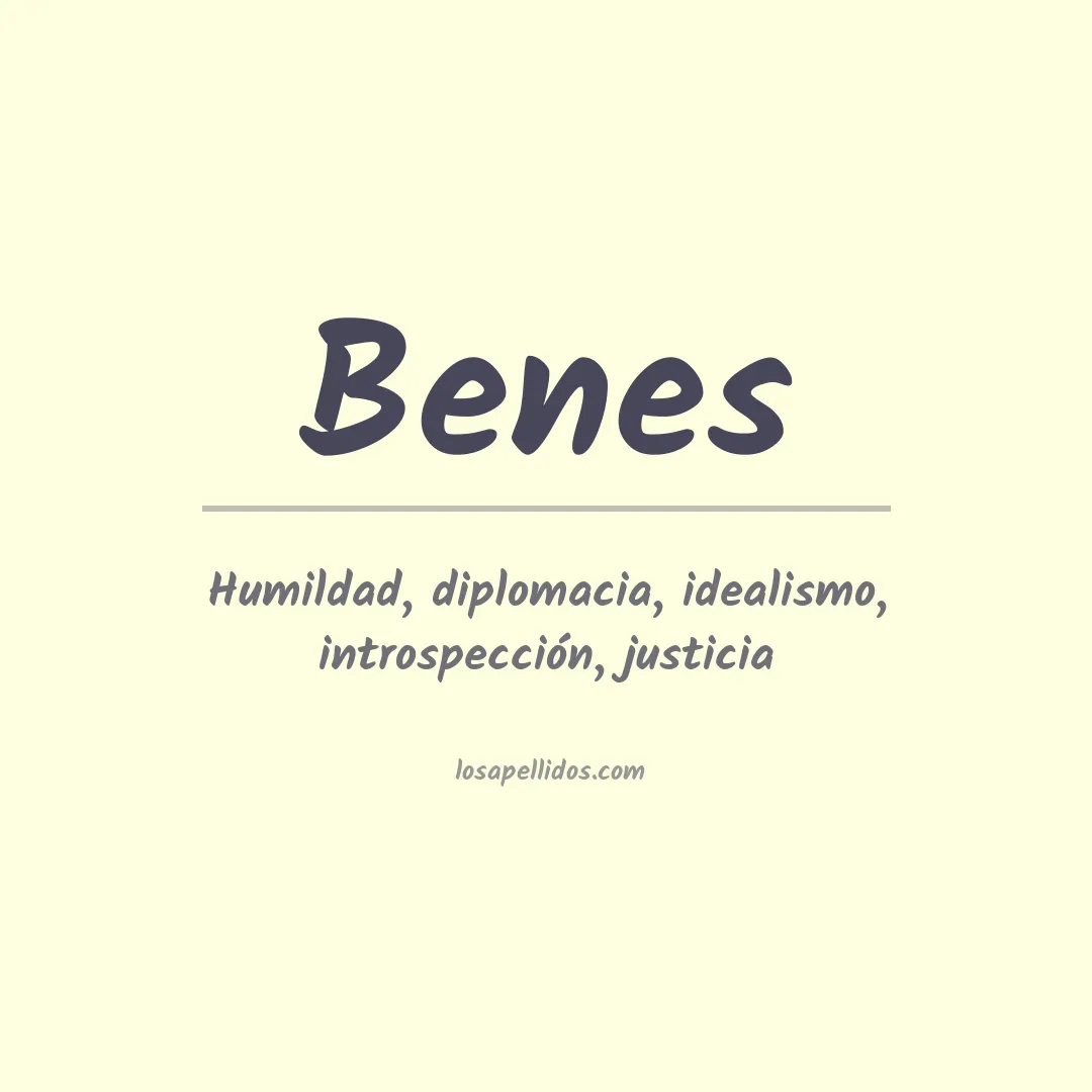 Apellido Benes