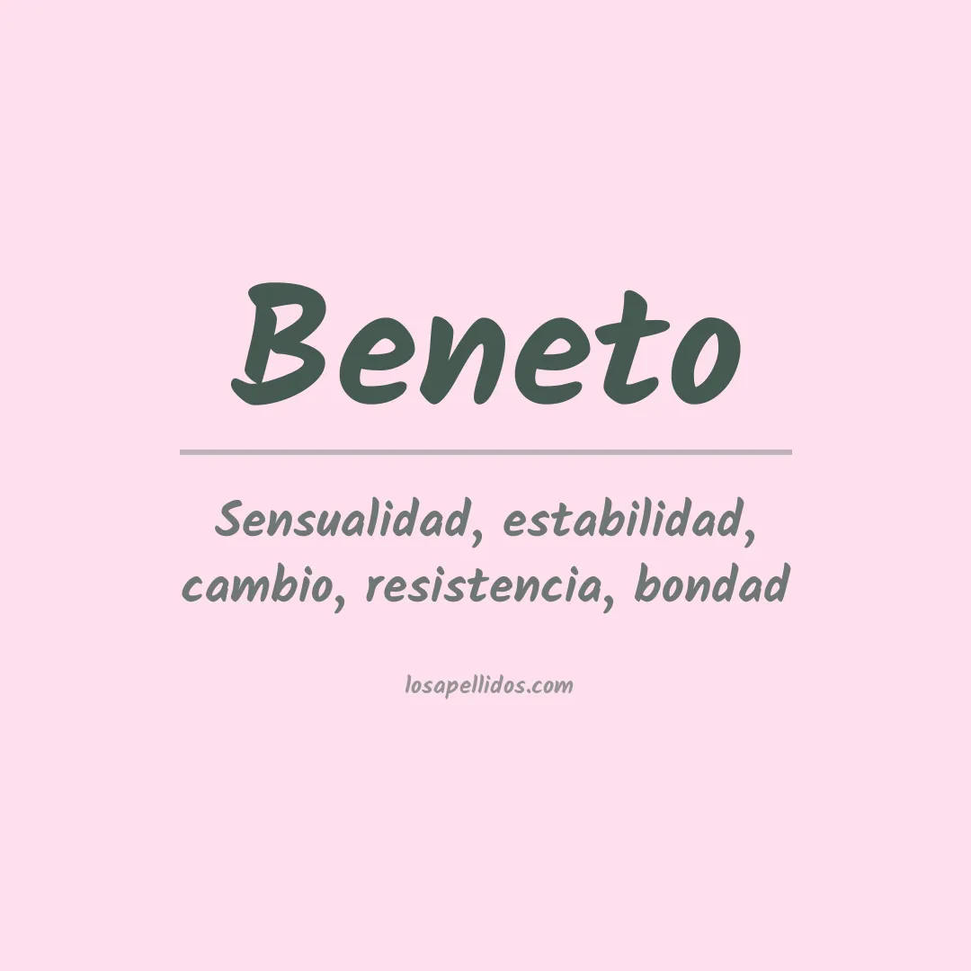 Apellido Beneto