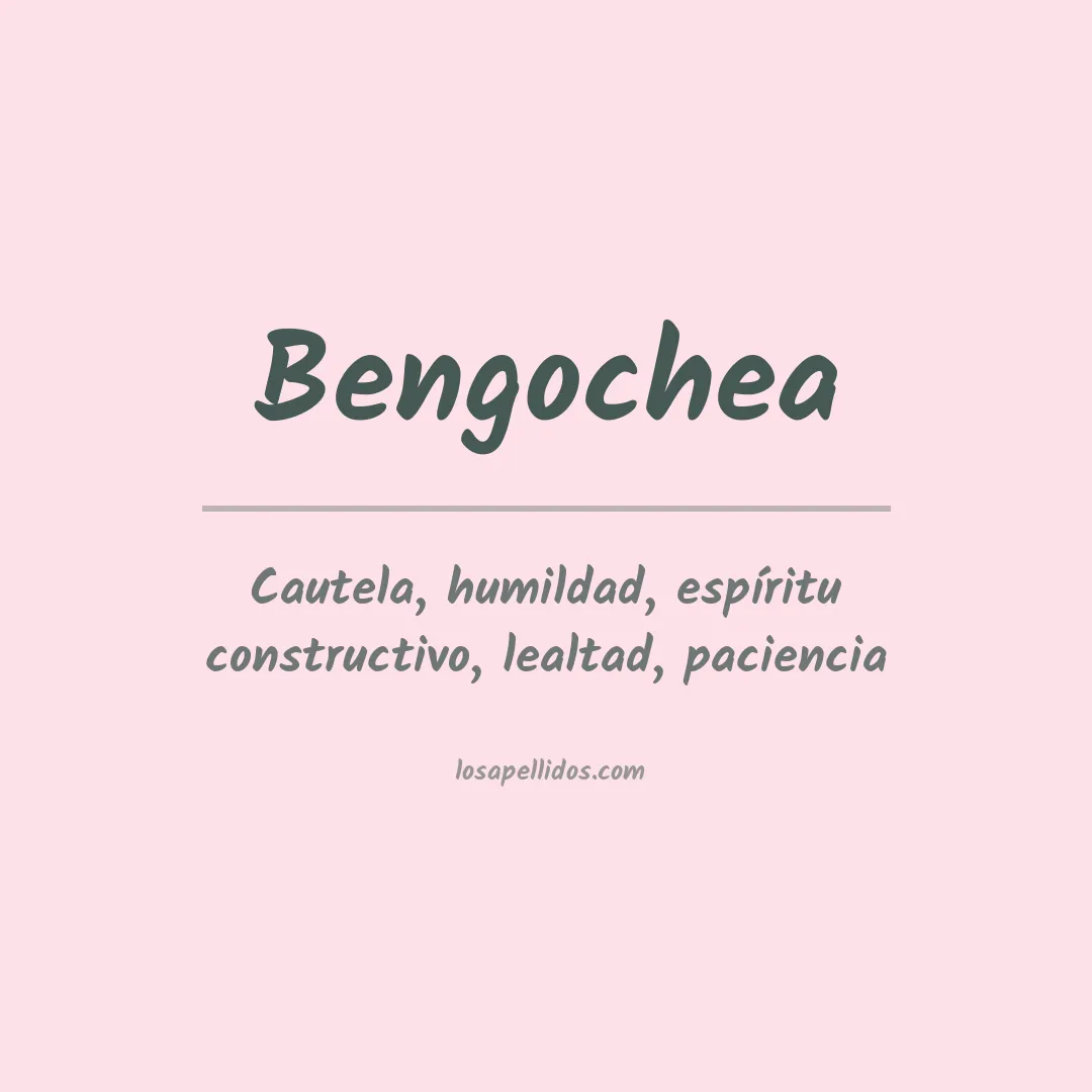 Apellido Bengochea