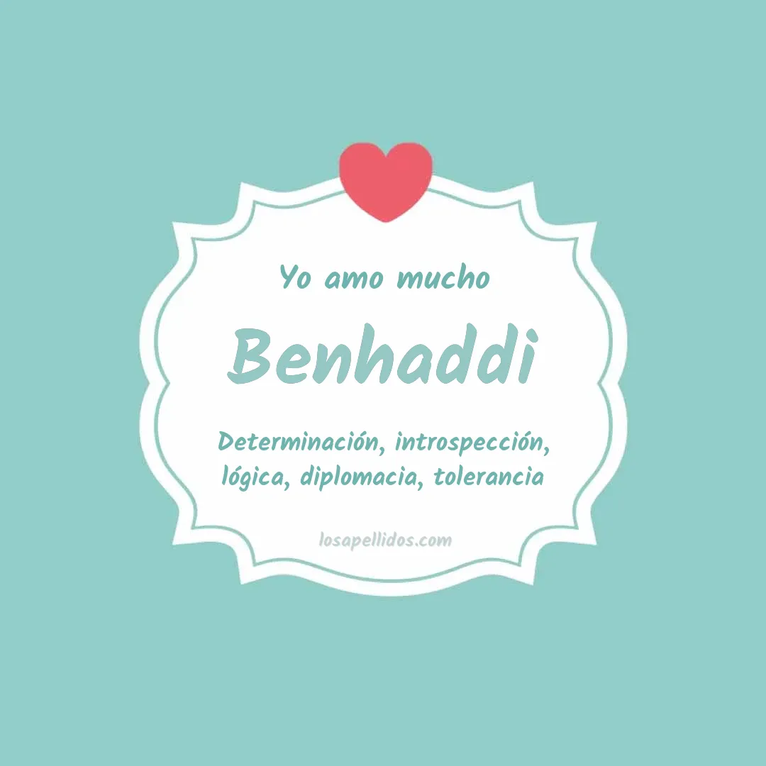 Yo amo mucho Benhaddi